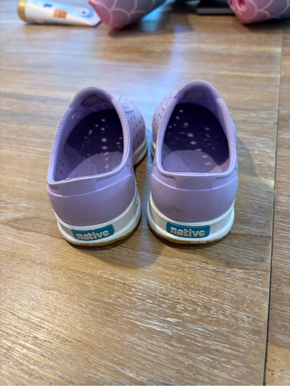Native Kids Slip-On Water Shoes in Lavender Purple